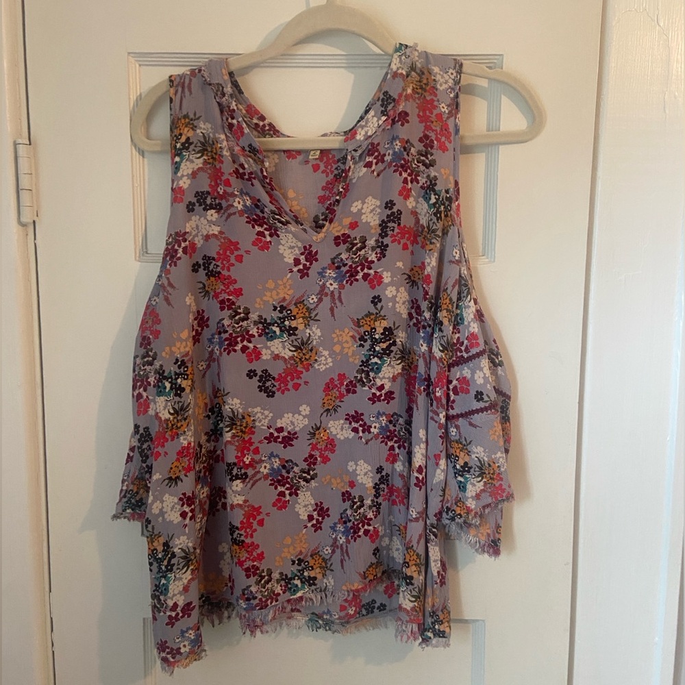 Democracy cold shoulder bohemian‎ top size XL